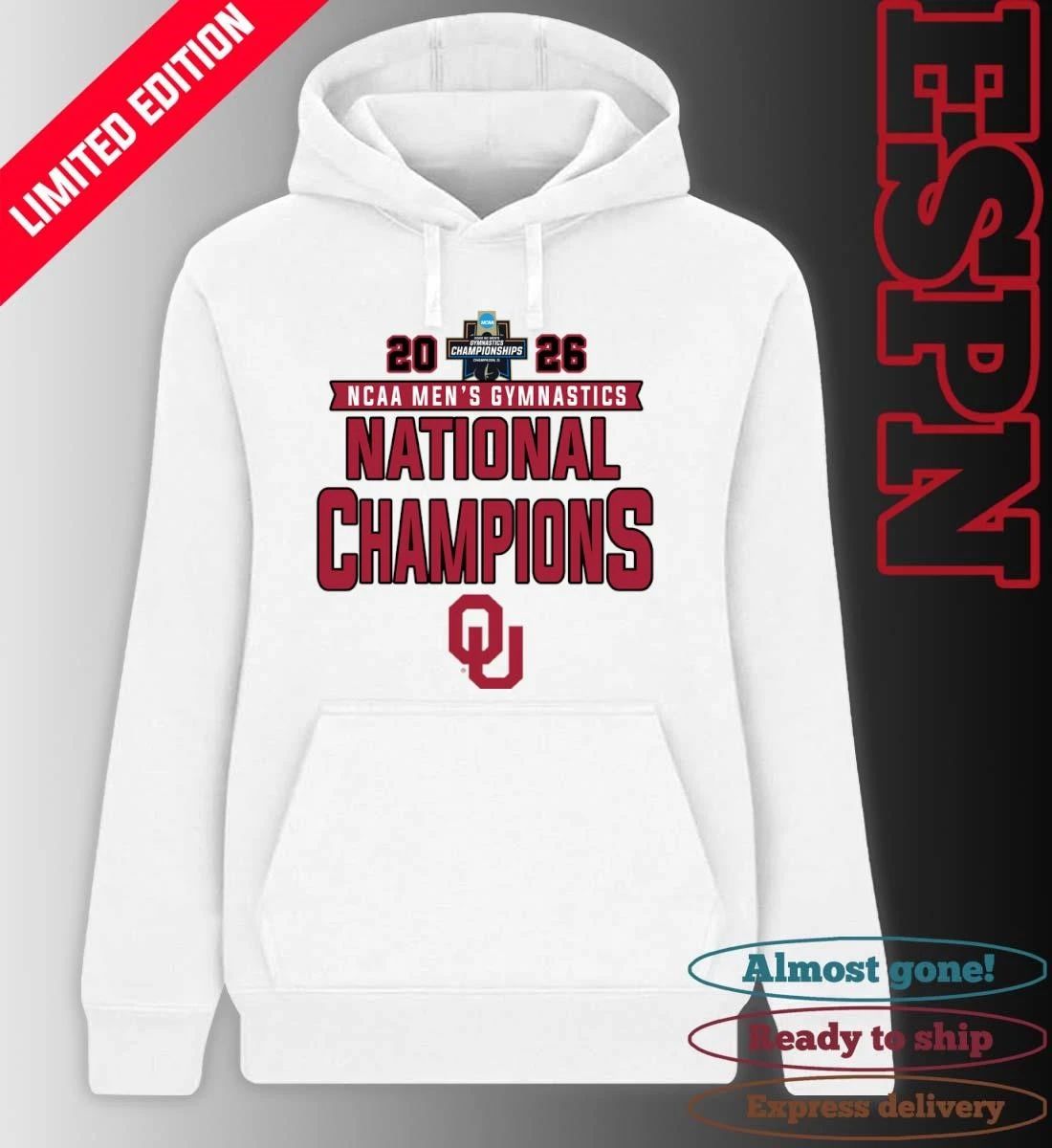 Oklahoma Sooners 2026 NCAA Men’s Gymnastics National Champions Shirt