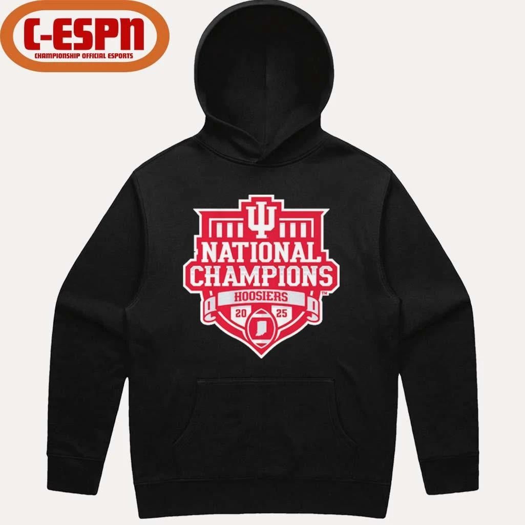 Indiana Football 2025 CFP National Champions Official Logo T-Shirt
