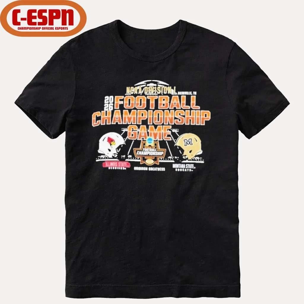 FCS Football Championship Shirt Illinois State Vs Montana State