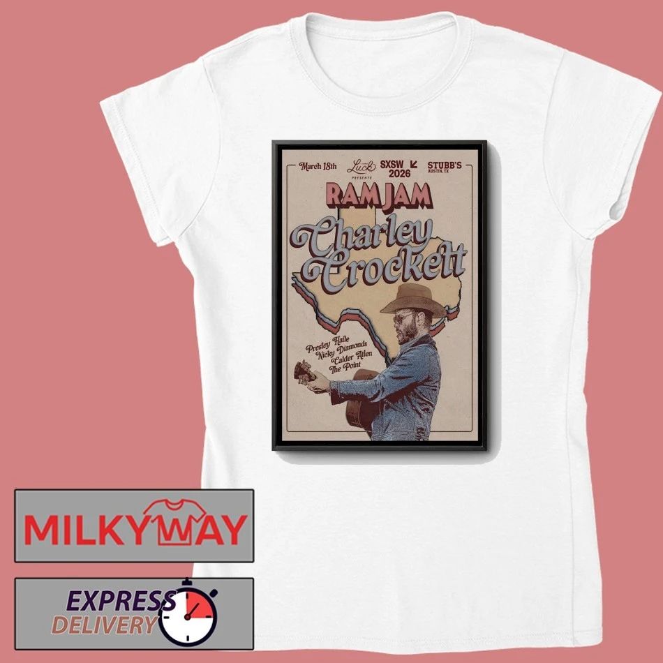 Charley Crockett Mar 18 2026 Stubb’s In Austin TX Poster shirt