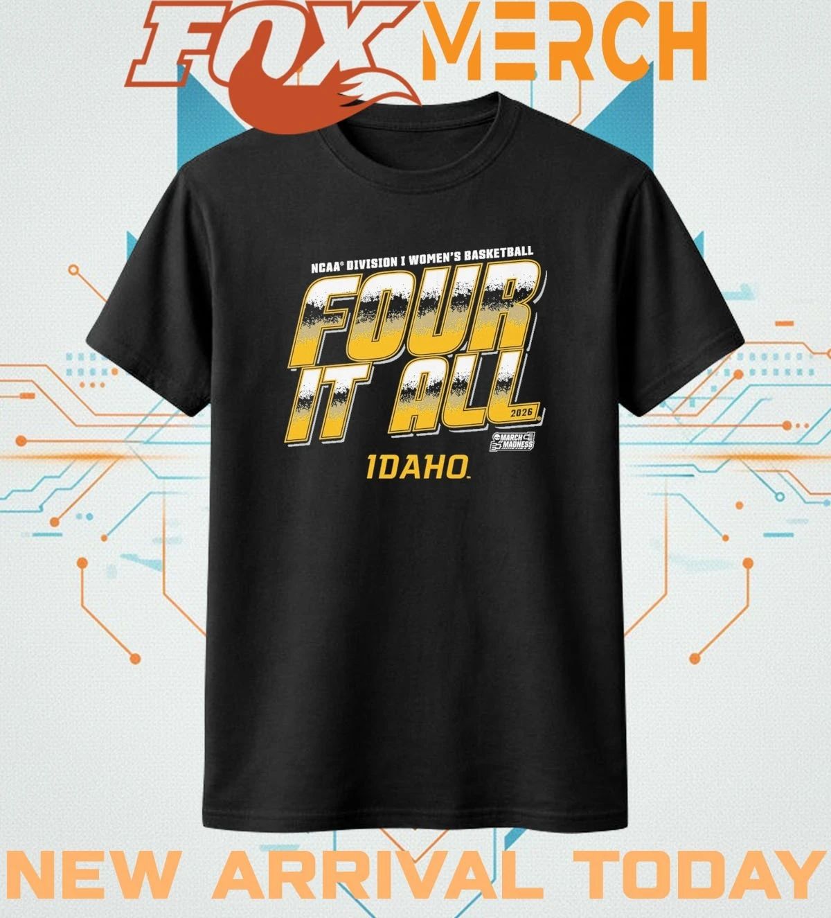 Idaho Vandals 2026 NCAA Division I Women’s Basketball Four It All t-shirt