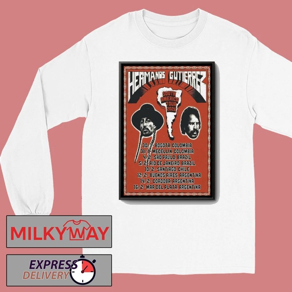 Hermanos Gutierrez South America Tour 2026 Poster shirt