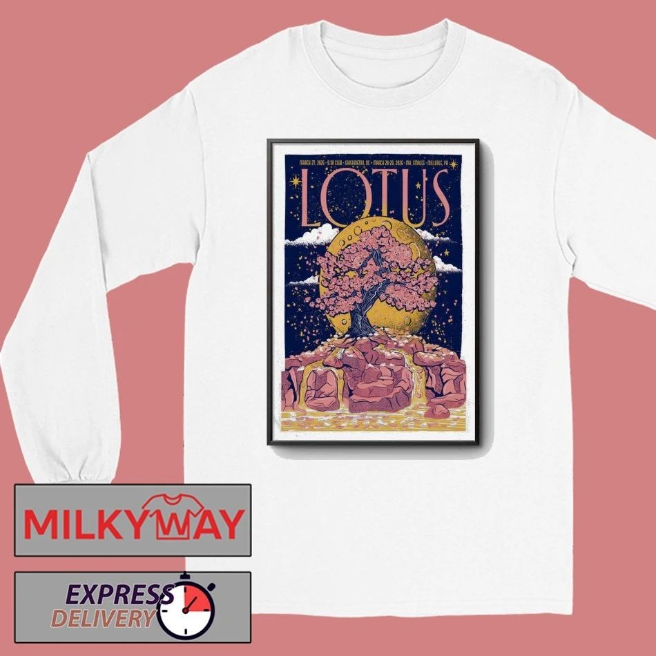Lotus Washington DC And Millvale PA 3 27 3 29 2026 Poster shirt