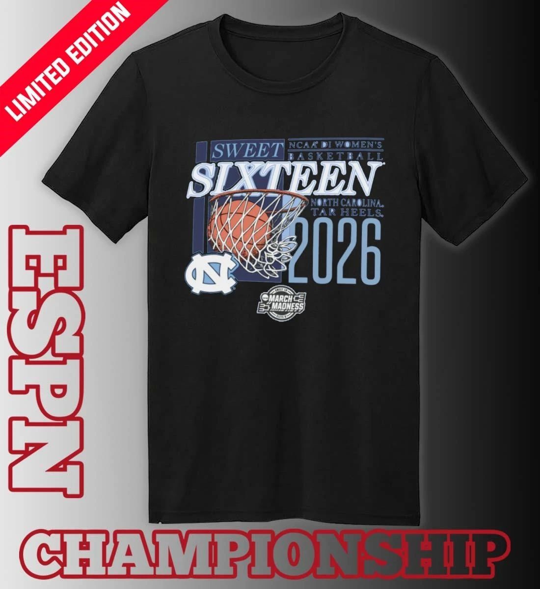 UNC Tar Heels 2026 NCAA DI Women’s Basketball Sweet Sixteen – Fort Worth Regional T-Shirt