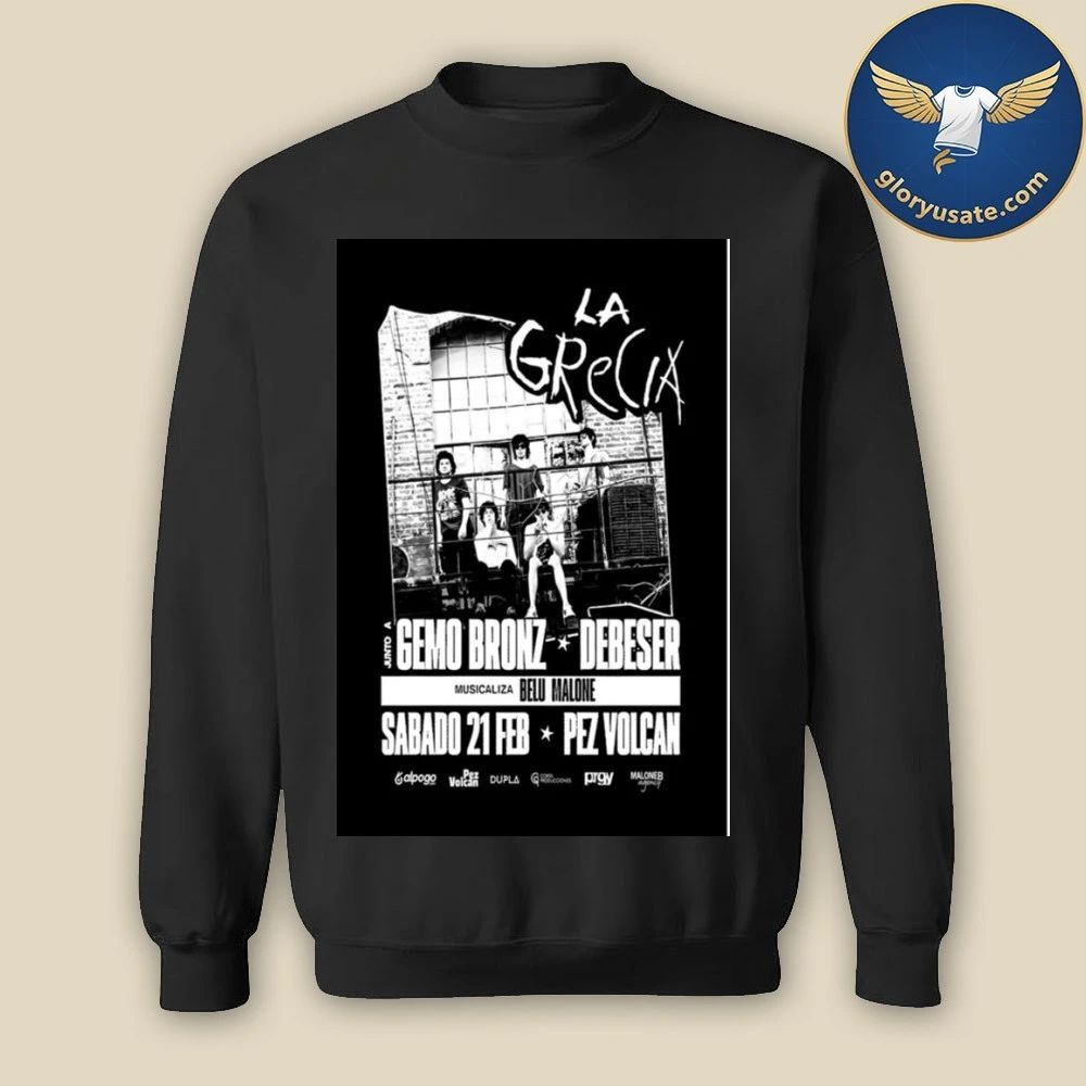 La Grecia Sabado 21 Feb 2026 Pez Volcan Poster Shirt