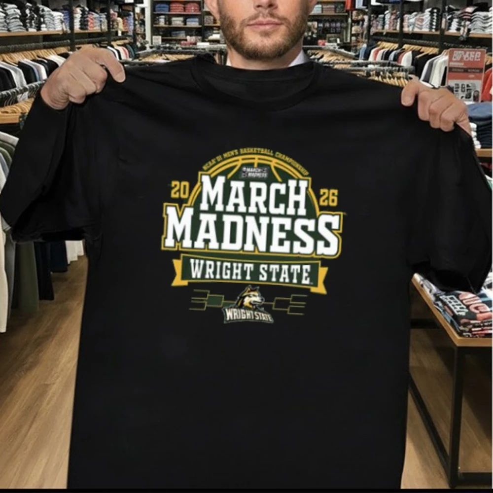 Blue 84 Wright State Raiders Green 2026 Men’s Basketball March Madness Bound Shirt