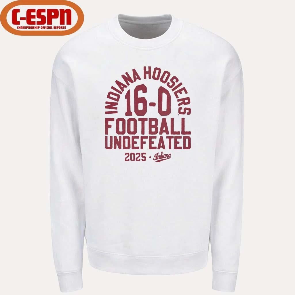 2025 Indiana Football Undefeated 16-0 Shirt