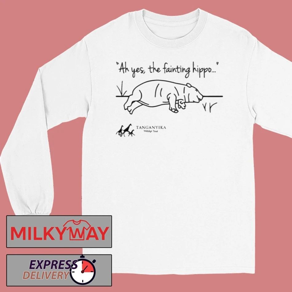 Tanganyika Wildlife Park Fainting Hippo Shirt
