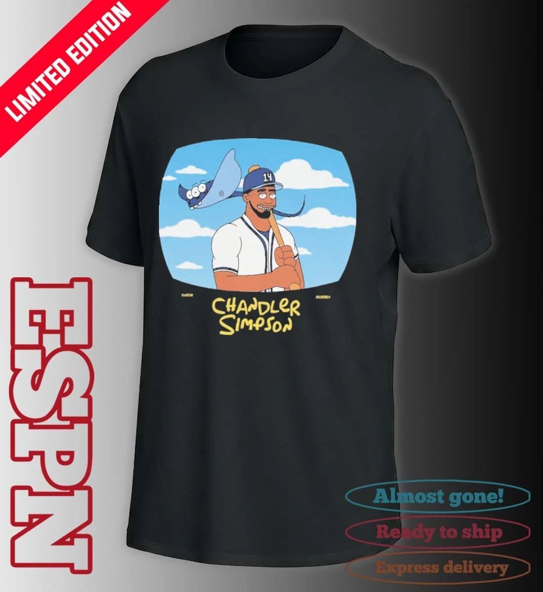 Chandler Simpson Tampa Bay Rays Cartoon Shirt
