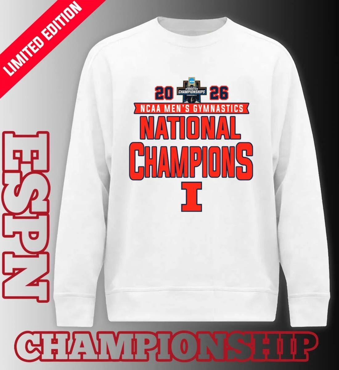 Illinois Fighting Illini 2026 NCAA Men’s Gymnastics National Champions Shirt