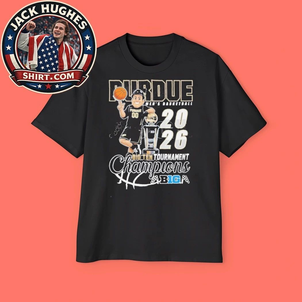 Purdue Boilermakers 2026 Big Ten Tournament Champions Mascot Basketball Shirt