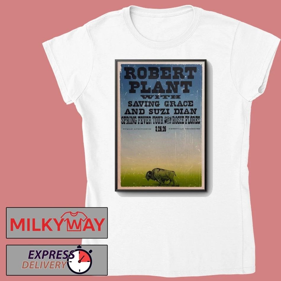 Robert Plant Ryman Auditorium in Nashville, TN Mar 26 2026 Poster shirt