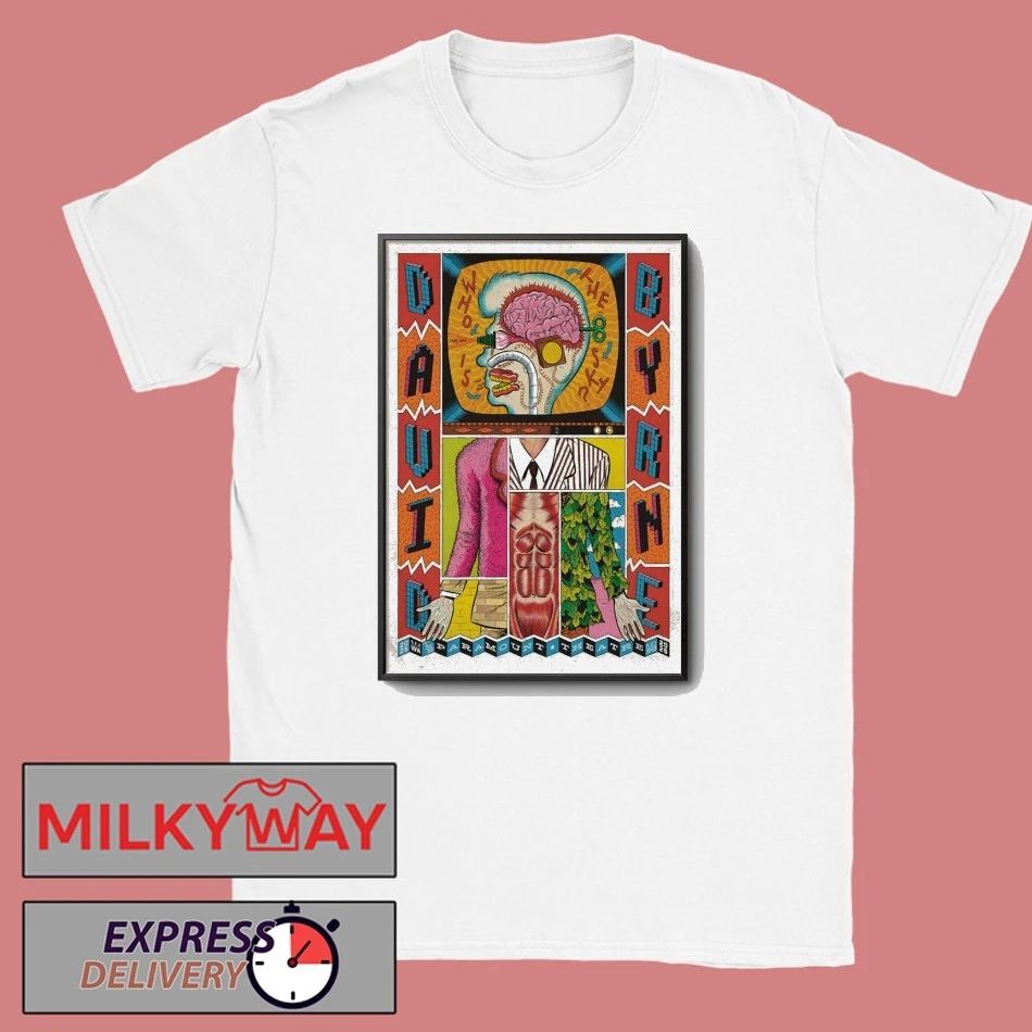 David Byrne Nov 11-13 2025 Paramount Theatre Seattle WA Poster shirt