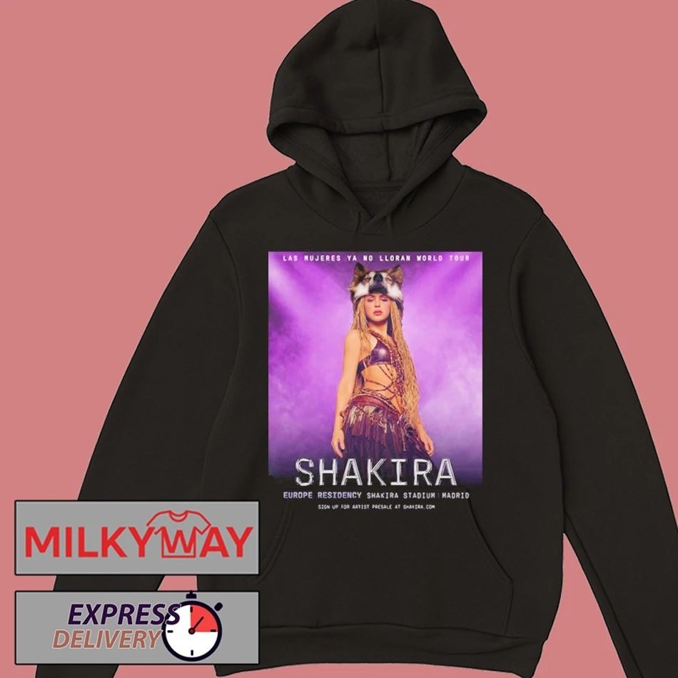 Shakira Las Mujeres Ya No Lloran World Tour 2026 Europe Residency In Madrid Spain shirt