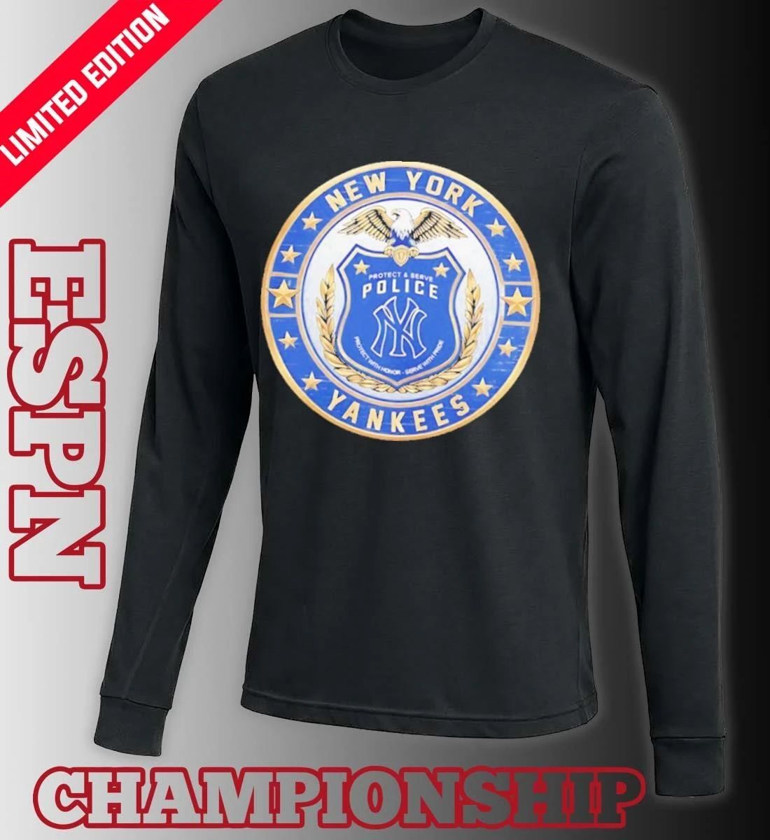 New York Yankees X Protect & Serve Police Shirt