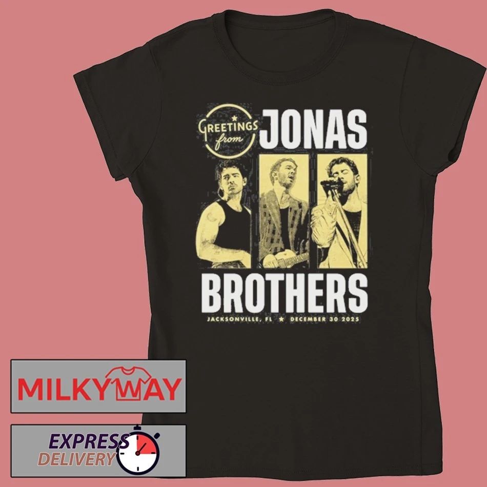 Jonas Brothers Black Tee Dec 30 2025 Jacksonville shirt