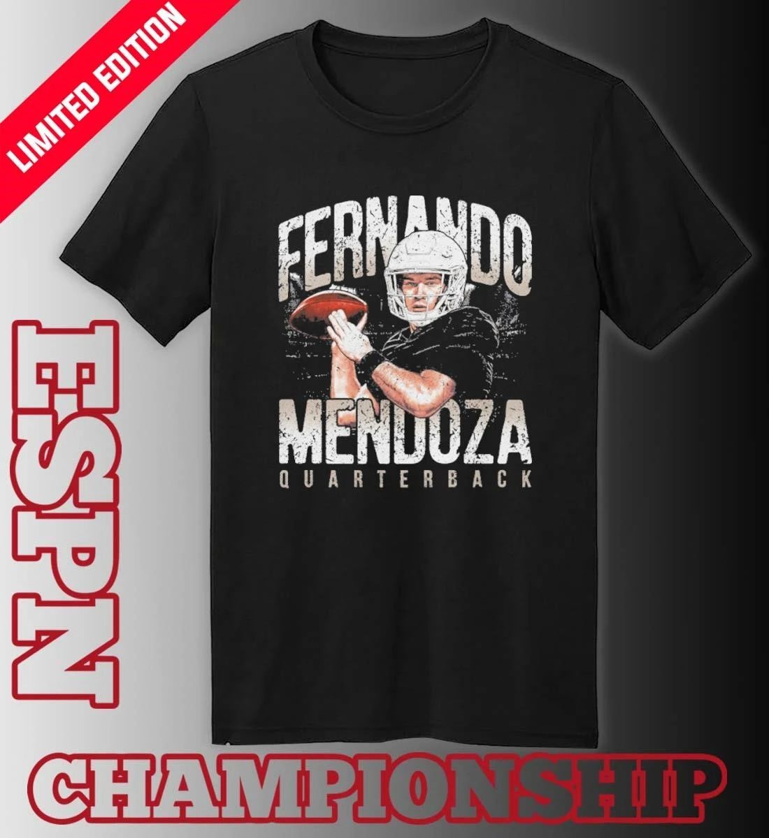 Fernando Mendoza Vegas Raiders Player Name Quarterback Shirt
