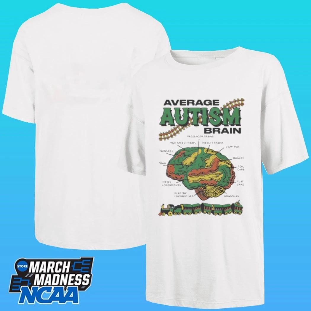 Average Autism Brain Passenger Trains High-speed Trains Shirt