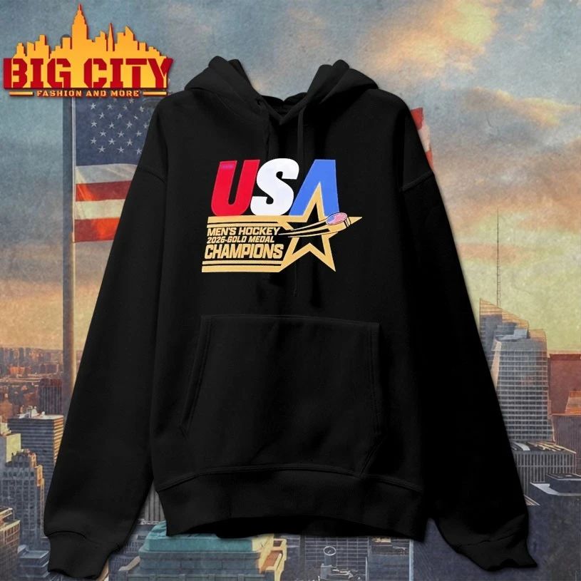 US Hockey 2026 Winter Olympics Gold Medal Winner Stars T-shirt