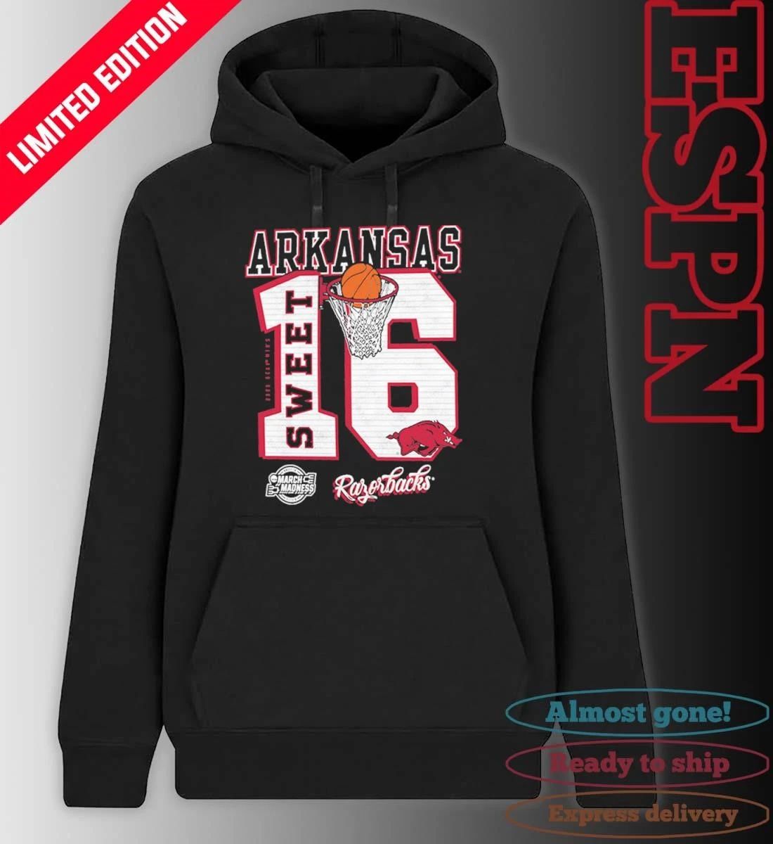 Arkansas Razorbacks Sweet 16 NCAA March Madness Shirt
