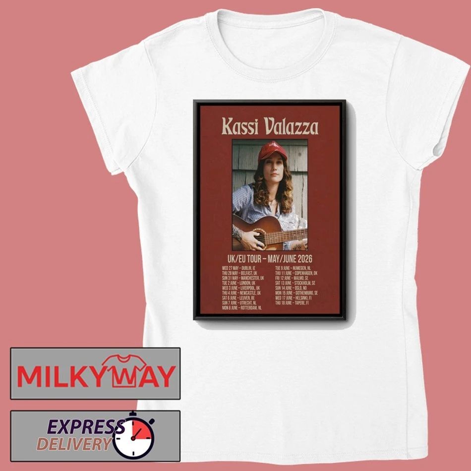 Kassi Valazza UK-EU 2026 Shows Poster shirt