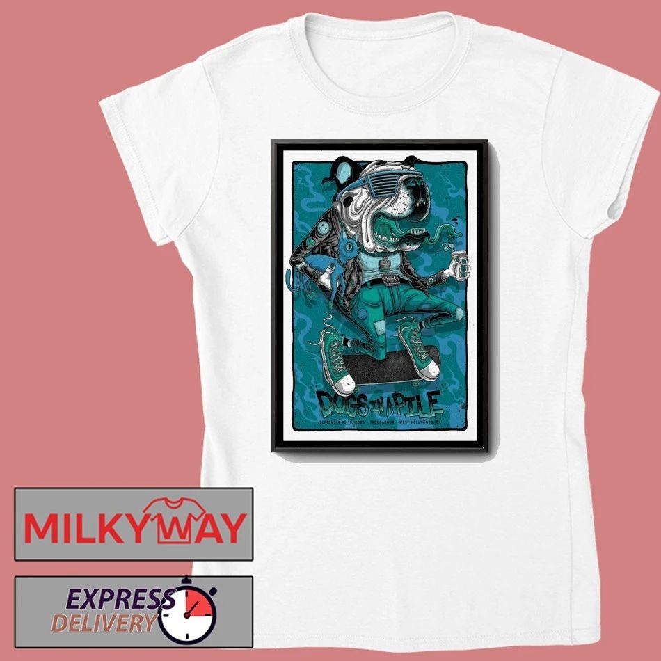 Dogs In A Pile West Hollywood Concert Poster 2025 shirt