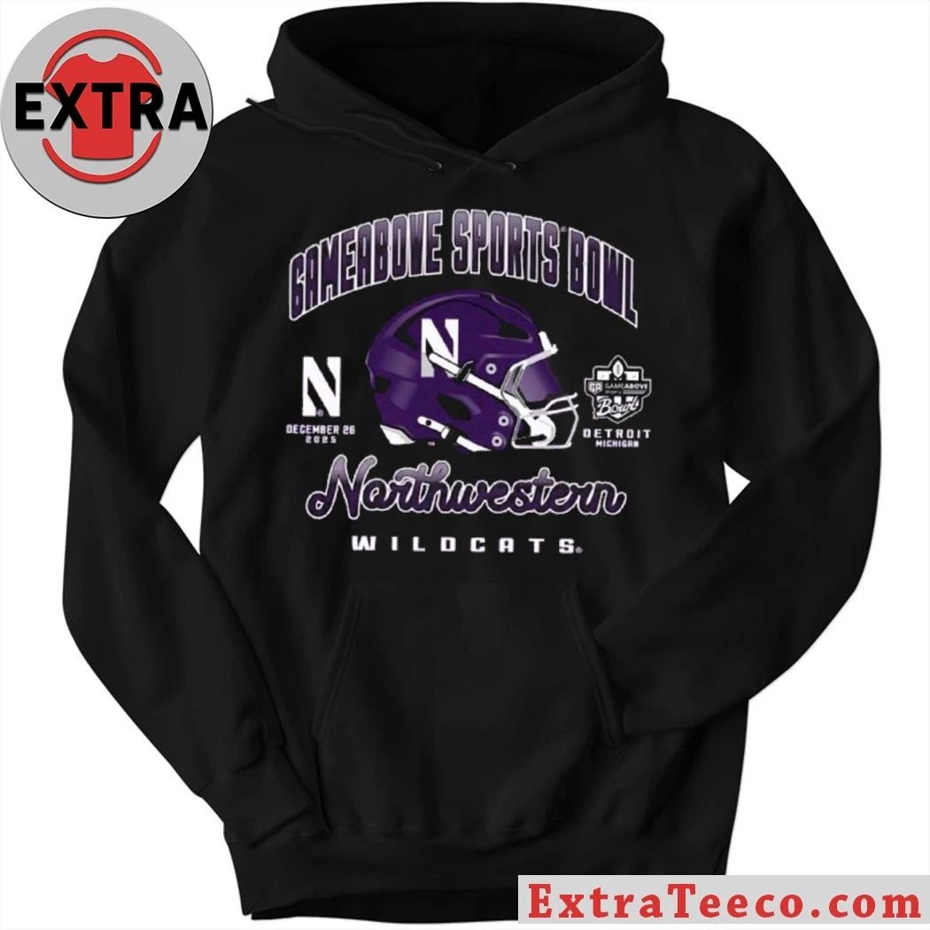 Northwestern Wildcats 2025 GameAbove Sports Bowl GameAbove Sports Bowl December 26, 2025 Ford Field in Detroit, Michigan, USA Shirt