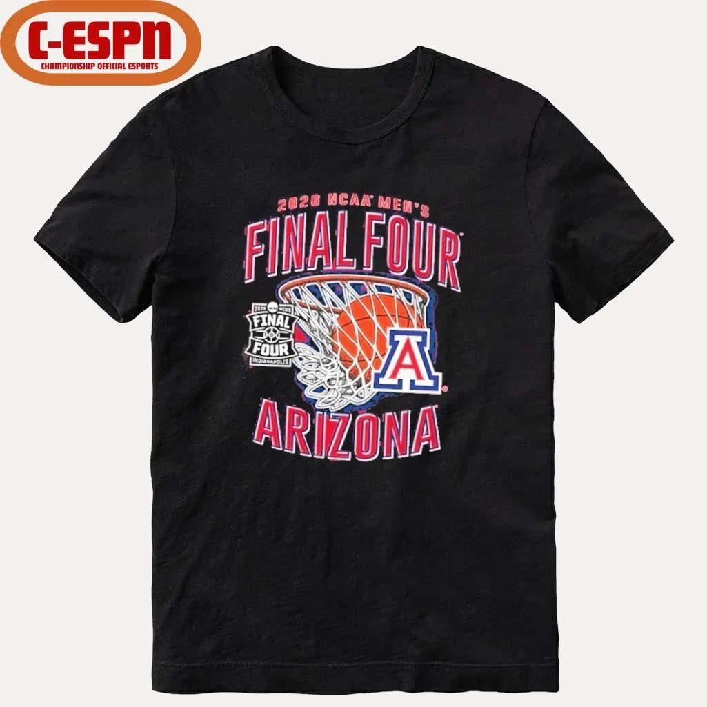 NCAA Arizona Wildcats 2026 Final Four Swoosh Net T-Shirt