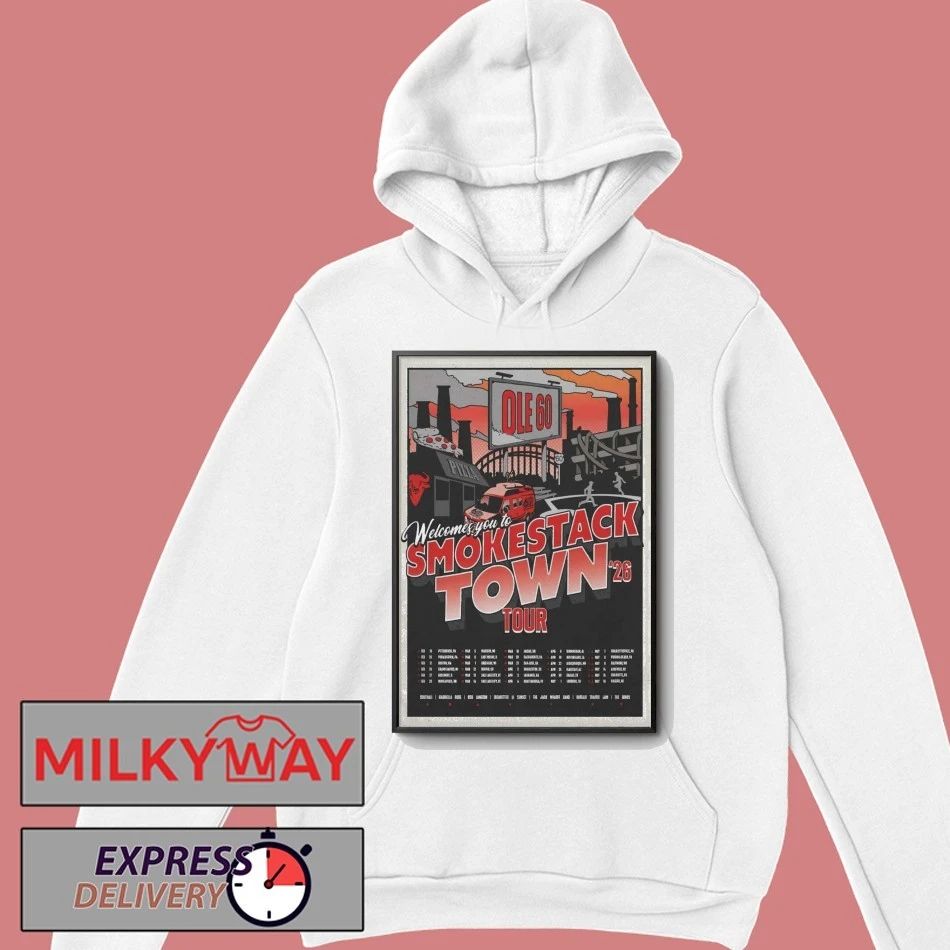 Ole 60 SmokesTack Town Tour 2026 Poster shirt