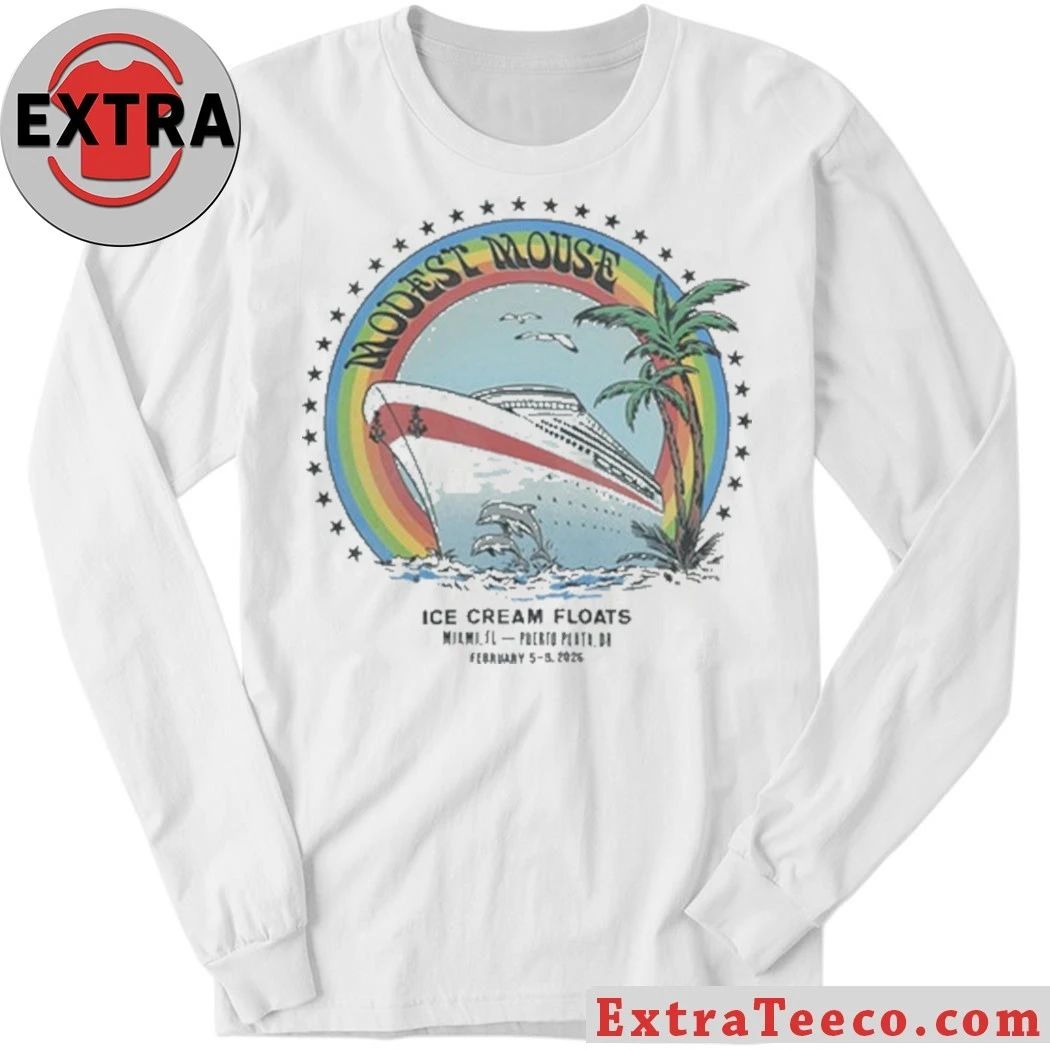 Modest Mouse Ice Cream Floats Norwegian Pearl Shirt