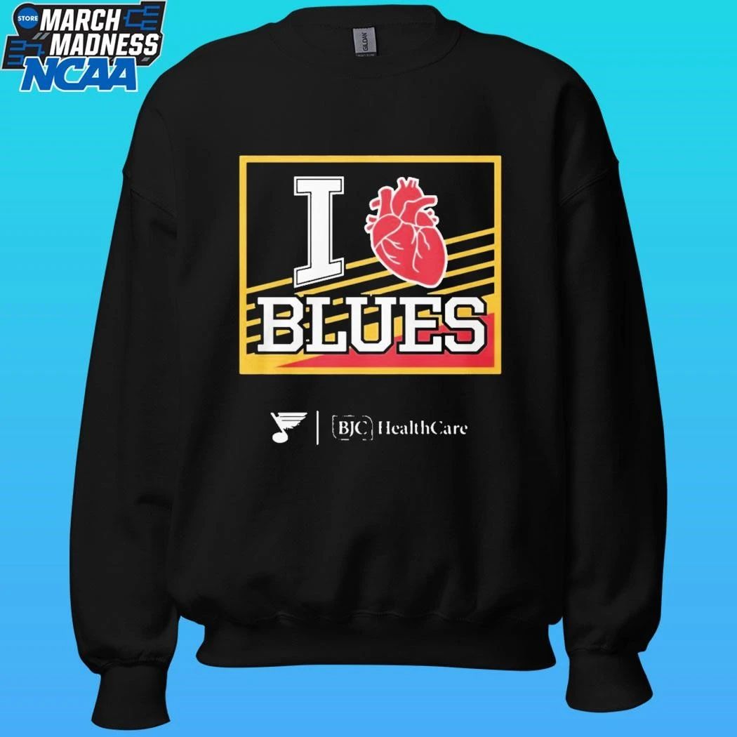 2025 Bjc Healthcare I Heart Blues Shirt