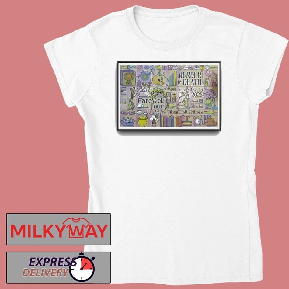 Murder By Death Tour Delmar Hall 2025 Poster New shirt