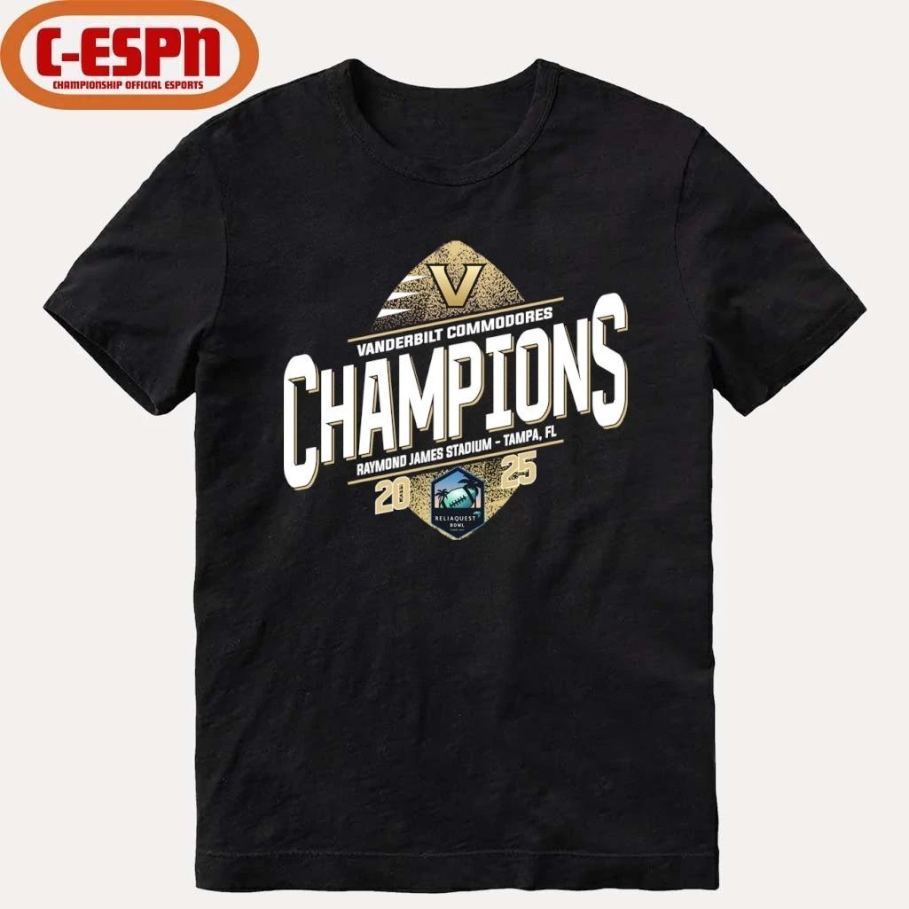 Vanderbilt Commodores Reliaquest Bowl Champions T-Shirt