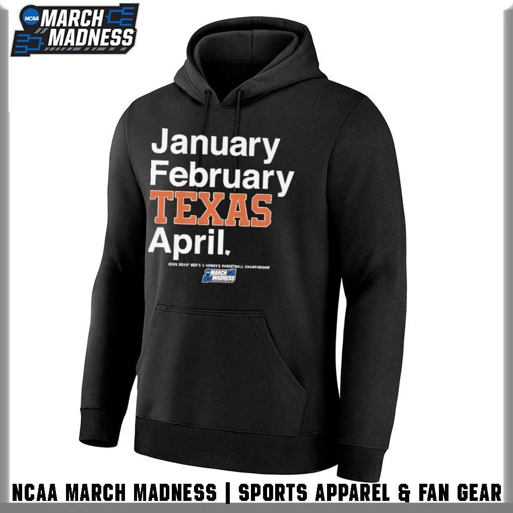 Texas Longhorns Men’s and Women’s Basketball 2026 March Madness Month T-Shirt