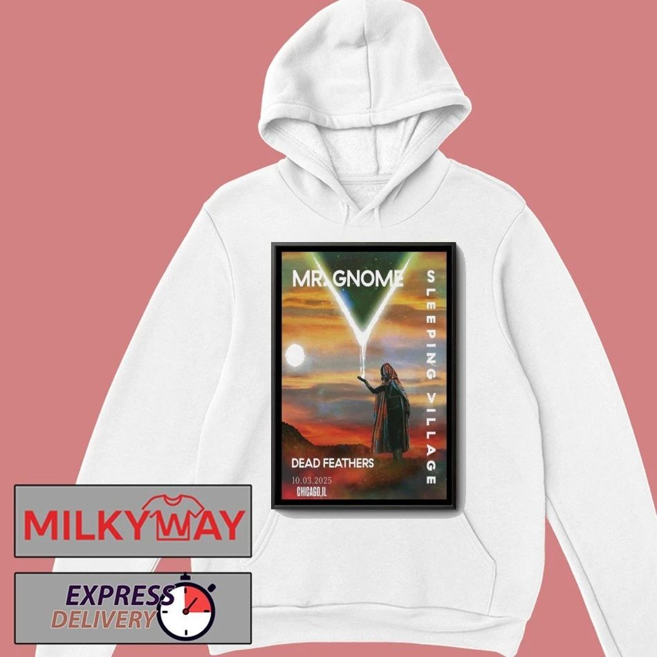 Mr Gnome Sleeping Village Illinois Poster shirt