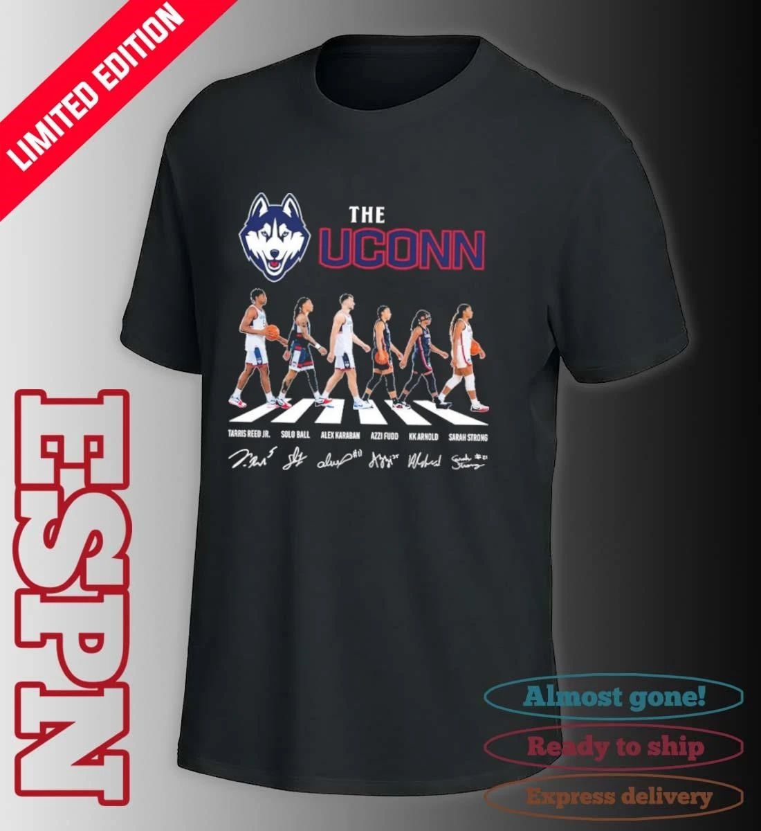 The Uconn Men’s And Women’s Basketball Abbey Road Shirt