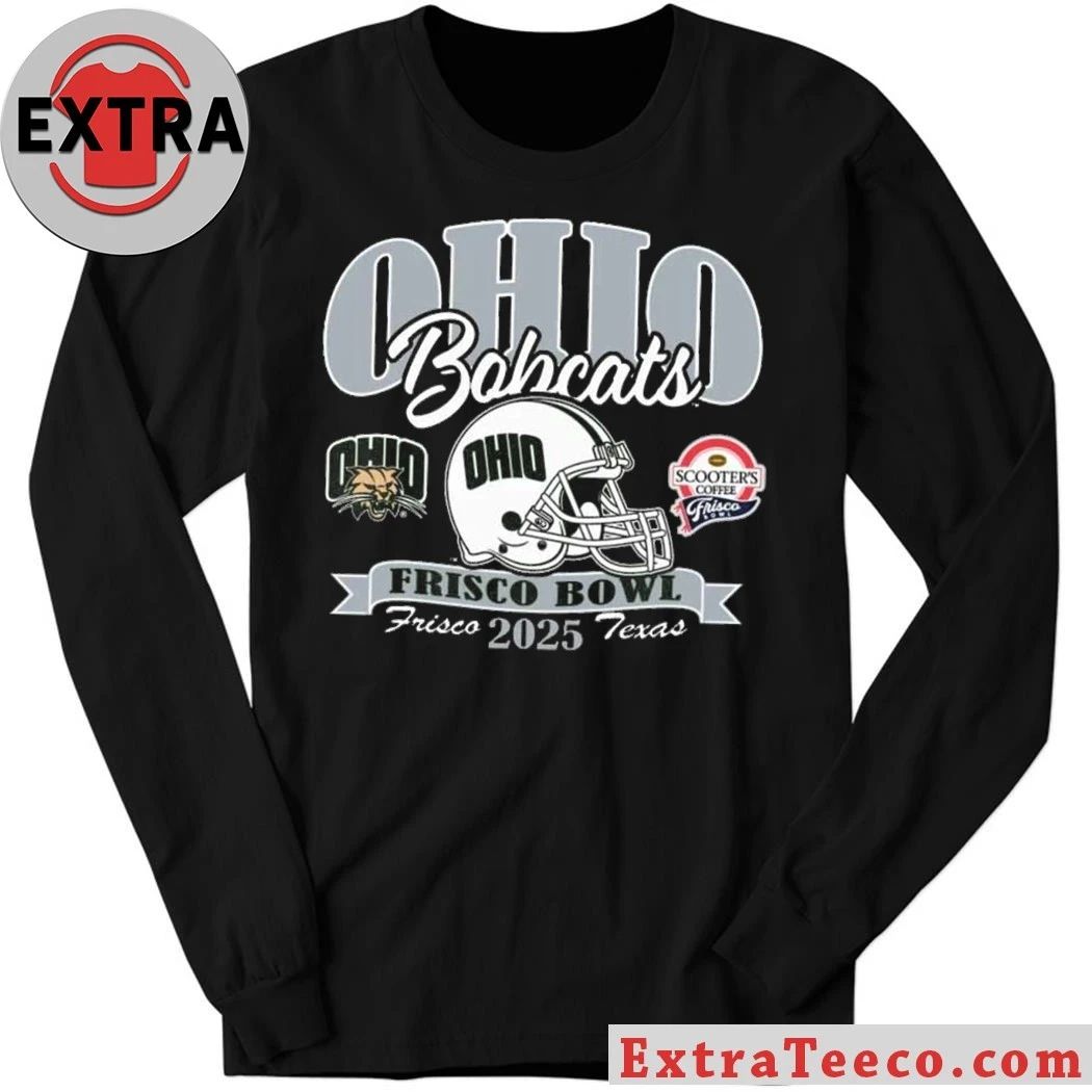 Celebrating the Ohio Bobcats’ 17-10 victory in the 2025 Frisco Bowl on December 23, 2025, at the Ford Center at The Star in Frisco, Texas Shirt