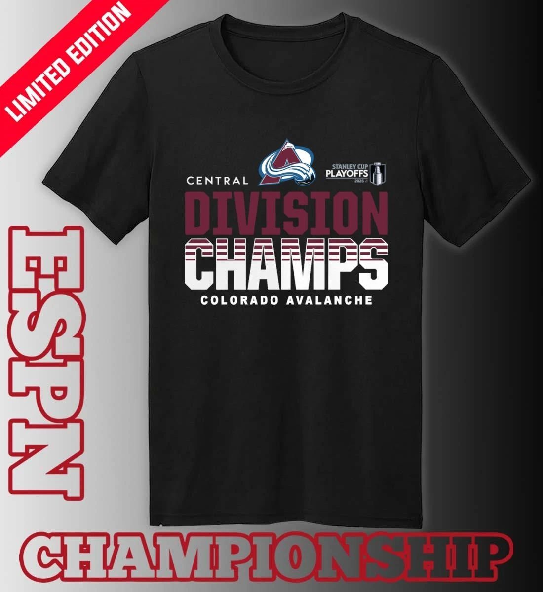 NHL Central Division Champions 2026 Colorado Avalanche Hockey T-Shirt