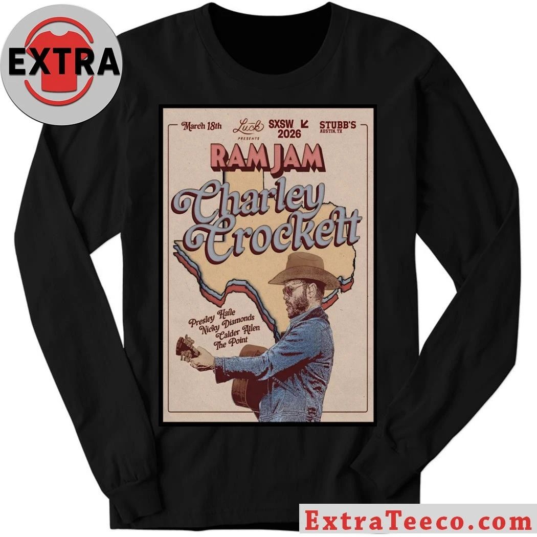 Charley Crockett Stubb’s In Austin TX 3 18 2026 Poster Shirt