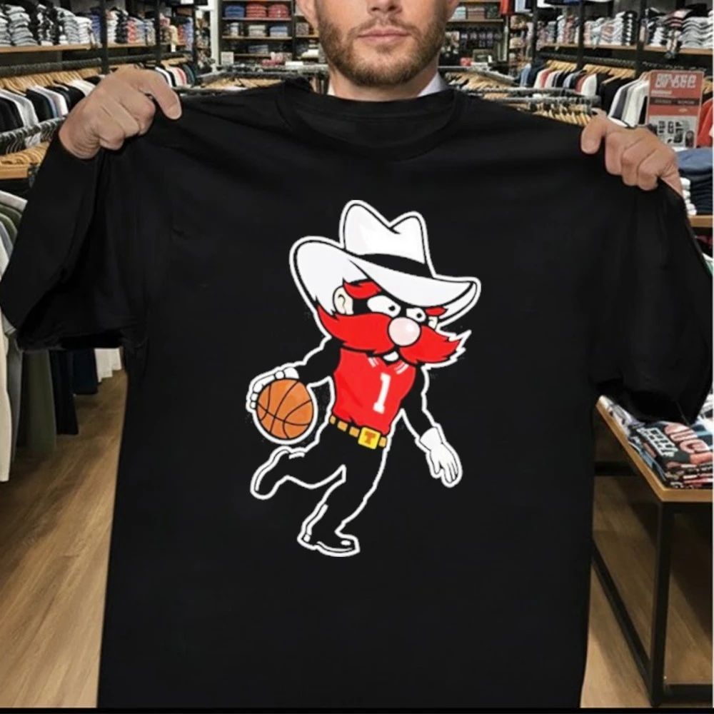 Grant McCasland Wears Raider Red Mascots Shirt