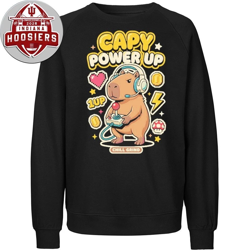 Gamer Capybara Retro 8-Bit Pixel Shirt