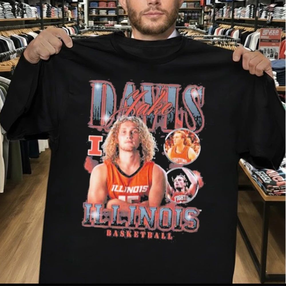 Illinois Basketball Jake Davis NIL T-Shirt