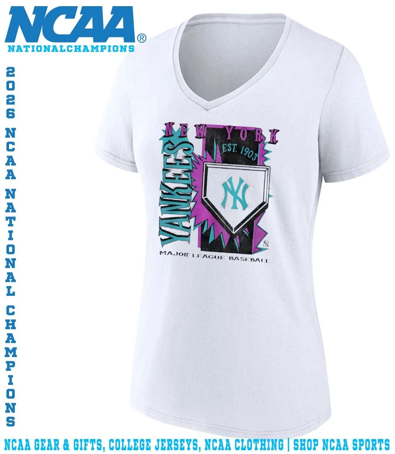 New York Yankees MLB Cooperstown Neon Field Shock shirt