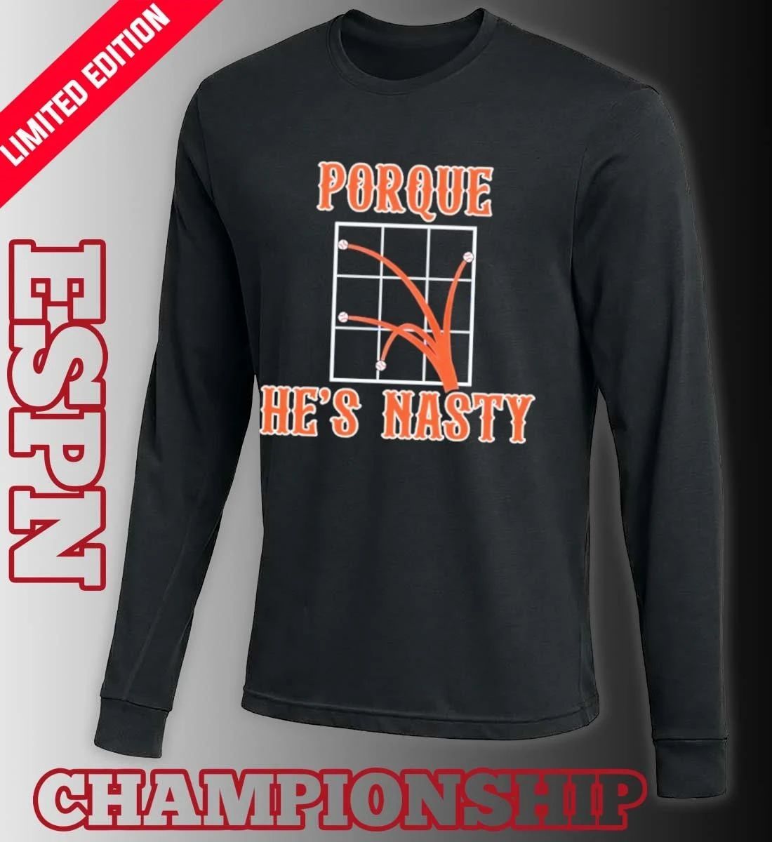 New York Mets Porque He’s Nasty T-Shirt