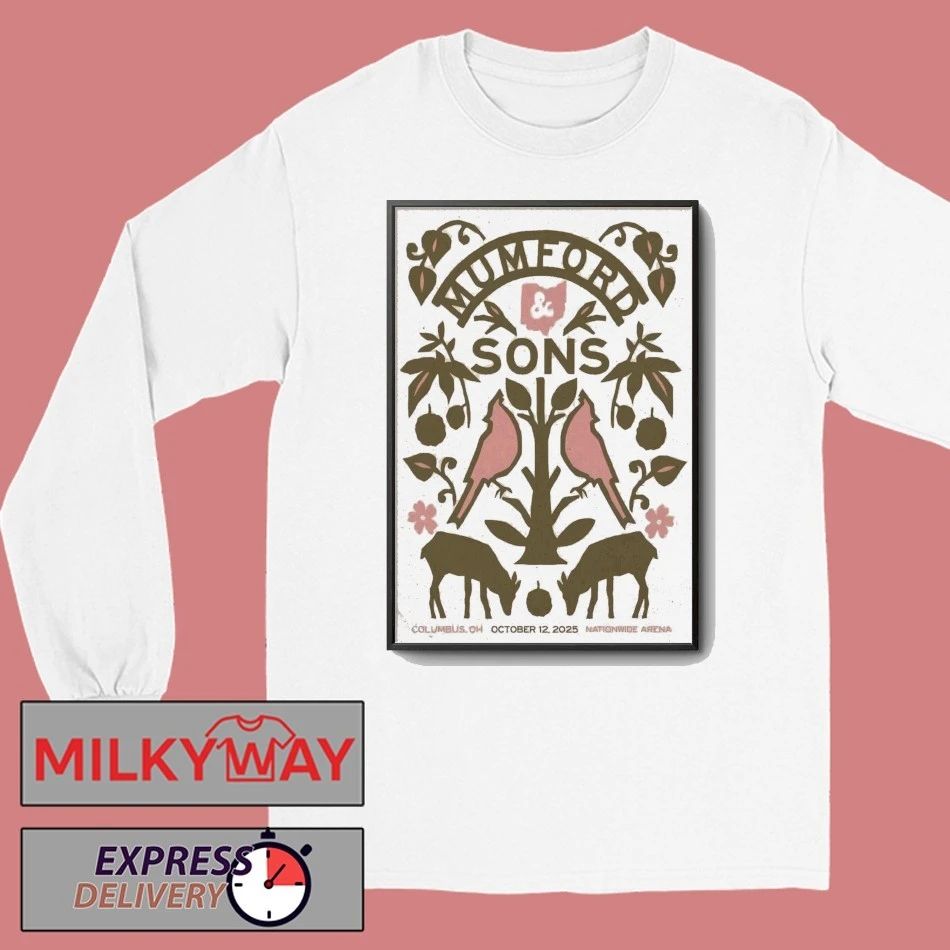 Mumford And Sons Columbus OH, October 12 2025 Poster shirt