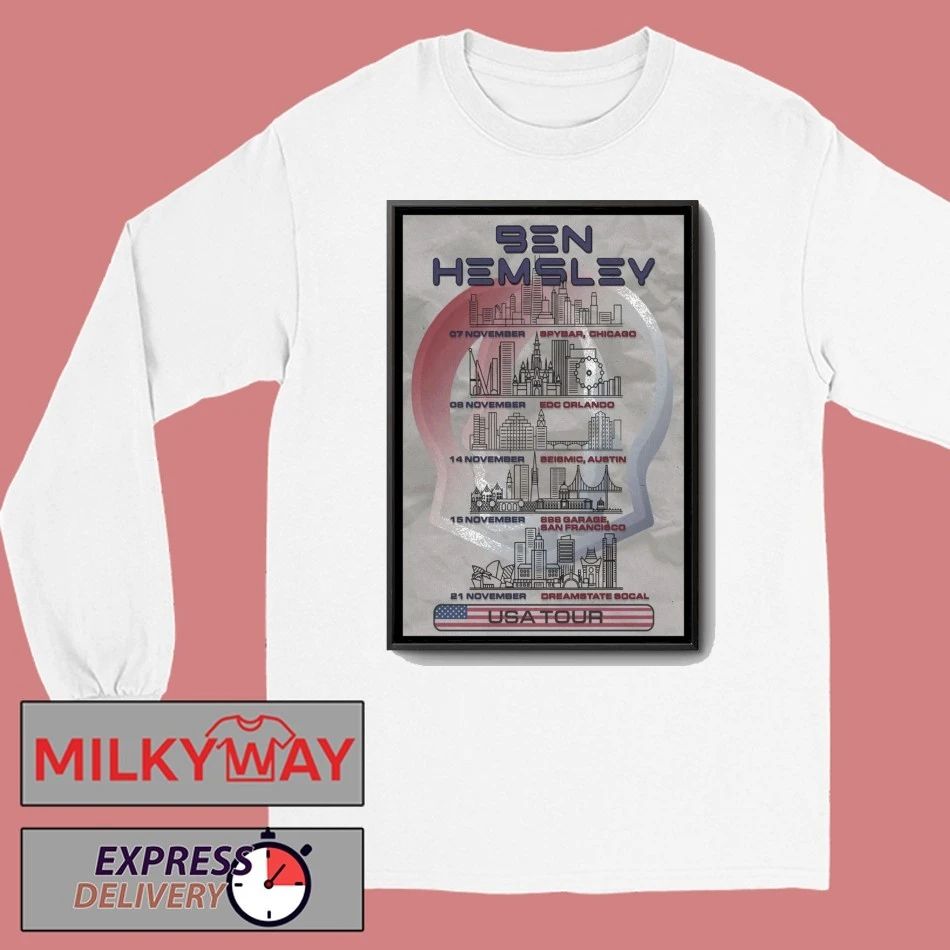 Ben Hemsley American Tour 2025 Poster shirt