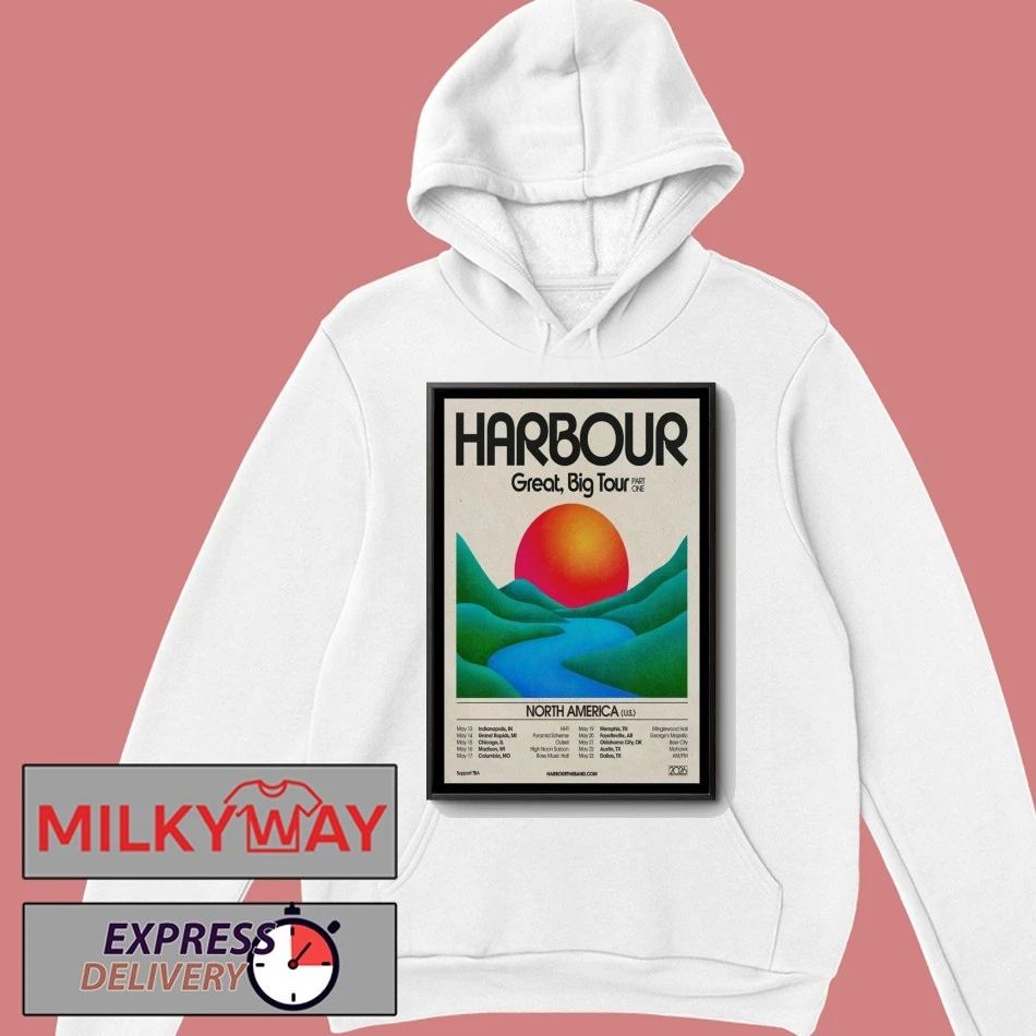 Harbour Band Great Big Tour 2026 North America Poster shirt