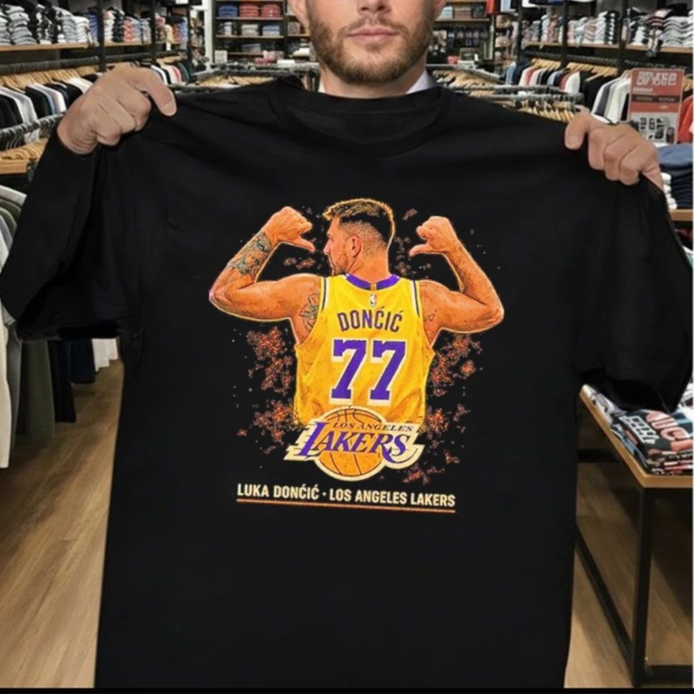Luka Doncic Los Angeles Lakers Player Vintage LA Hoops Shirt