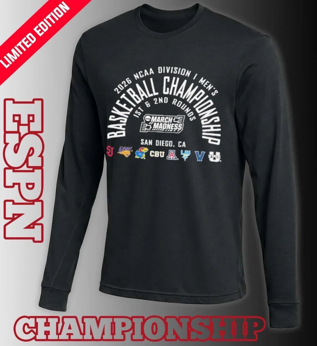 NCAA Men’s Basketball 2026 March Madness San Diego, CA T-Shirt