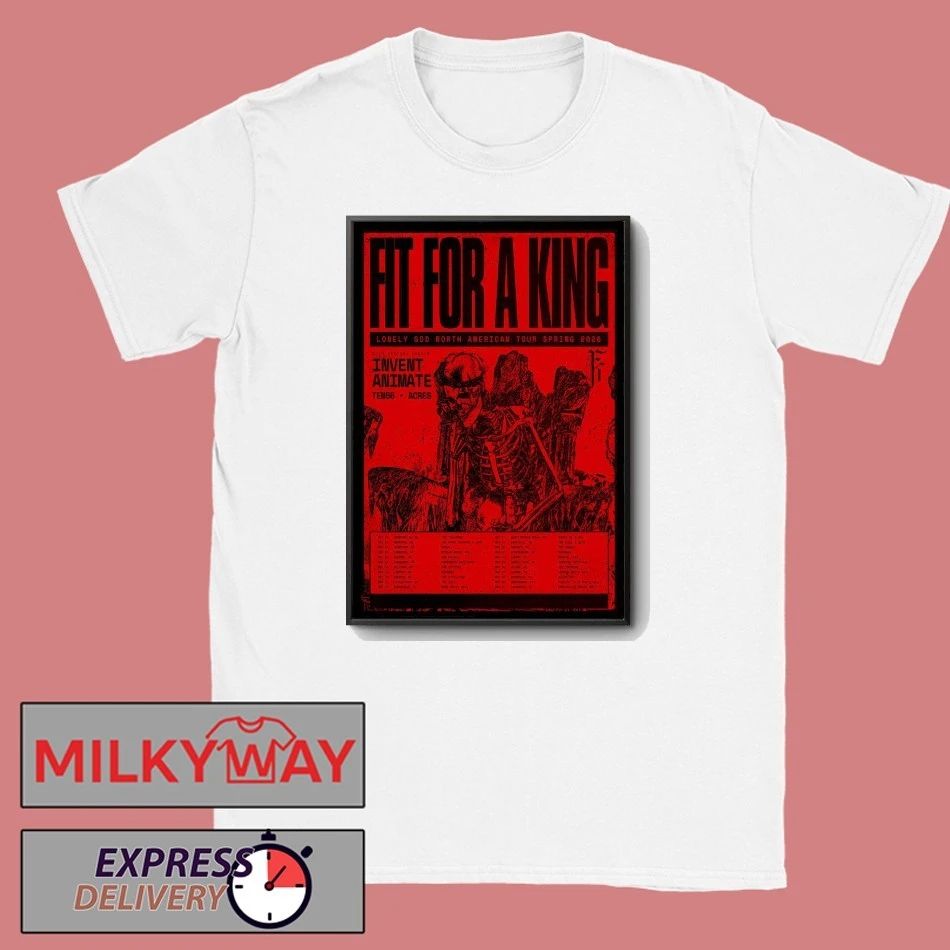 Fit For A King Lonely God North American Spring 2026 Tour Poster shirt